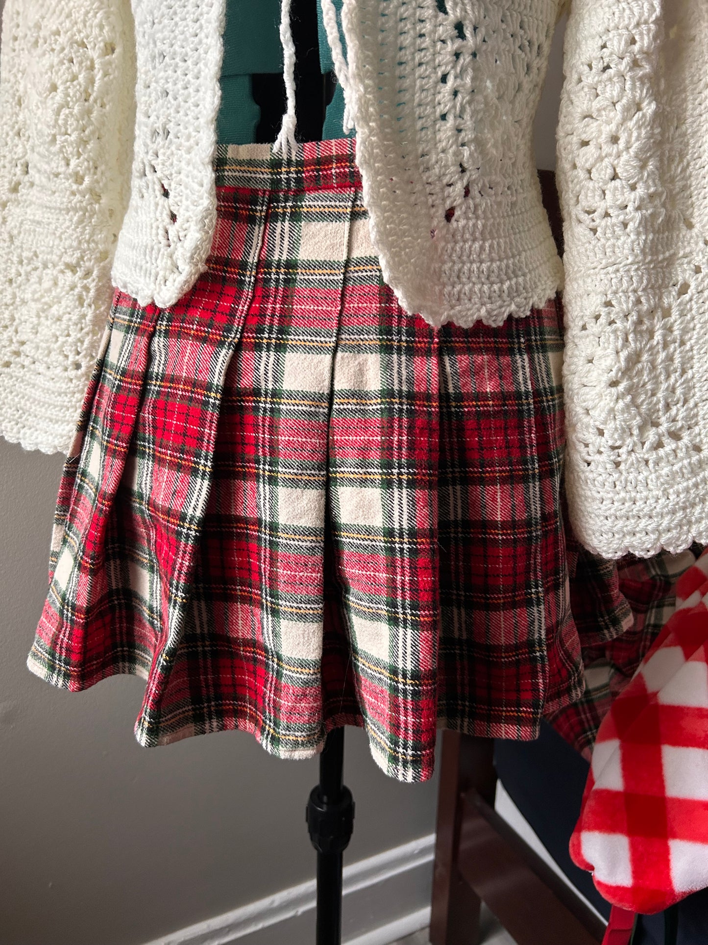 Plaid Flannel Mini Skirt