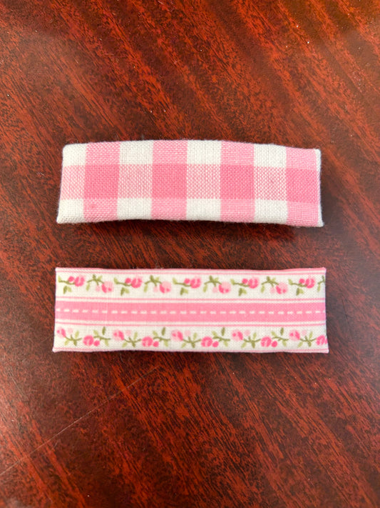 Fabric French Barrette Sets
